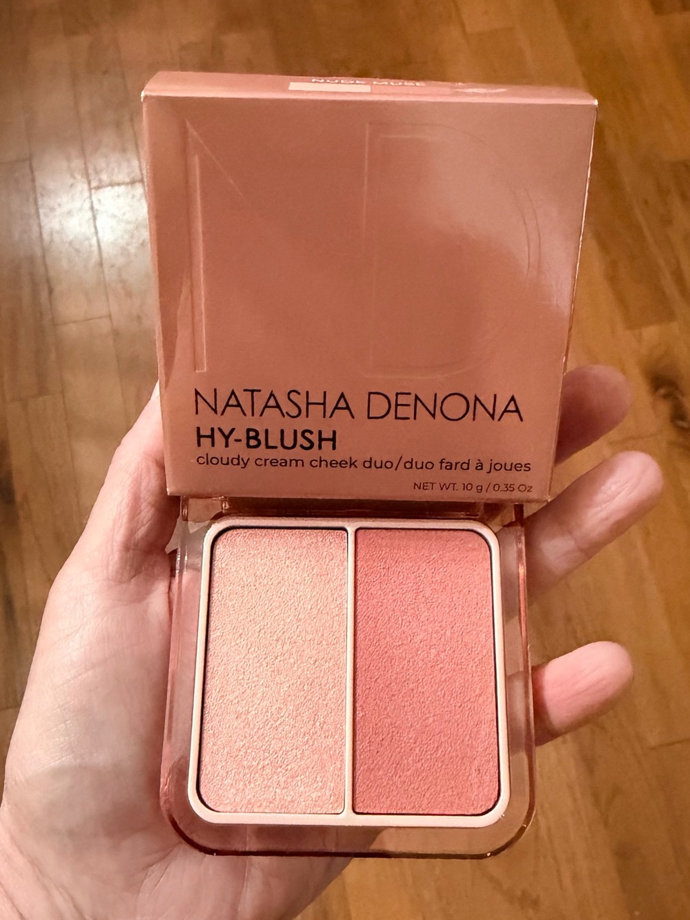 Natasha Denona Hy-Blush Cloudy Cream Cheek Duo- Nude Muse - icy nude/dusty rose